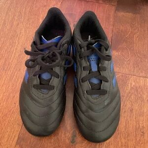 Kids adidas cleats - size 13K - great condition - blue and black
